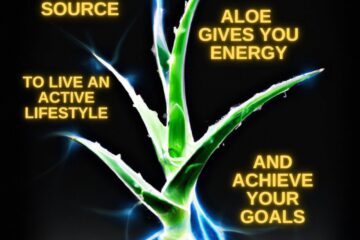 Aloe vera power source graphic