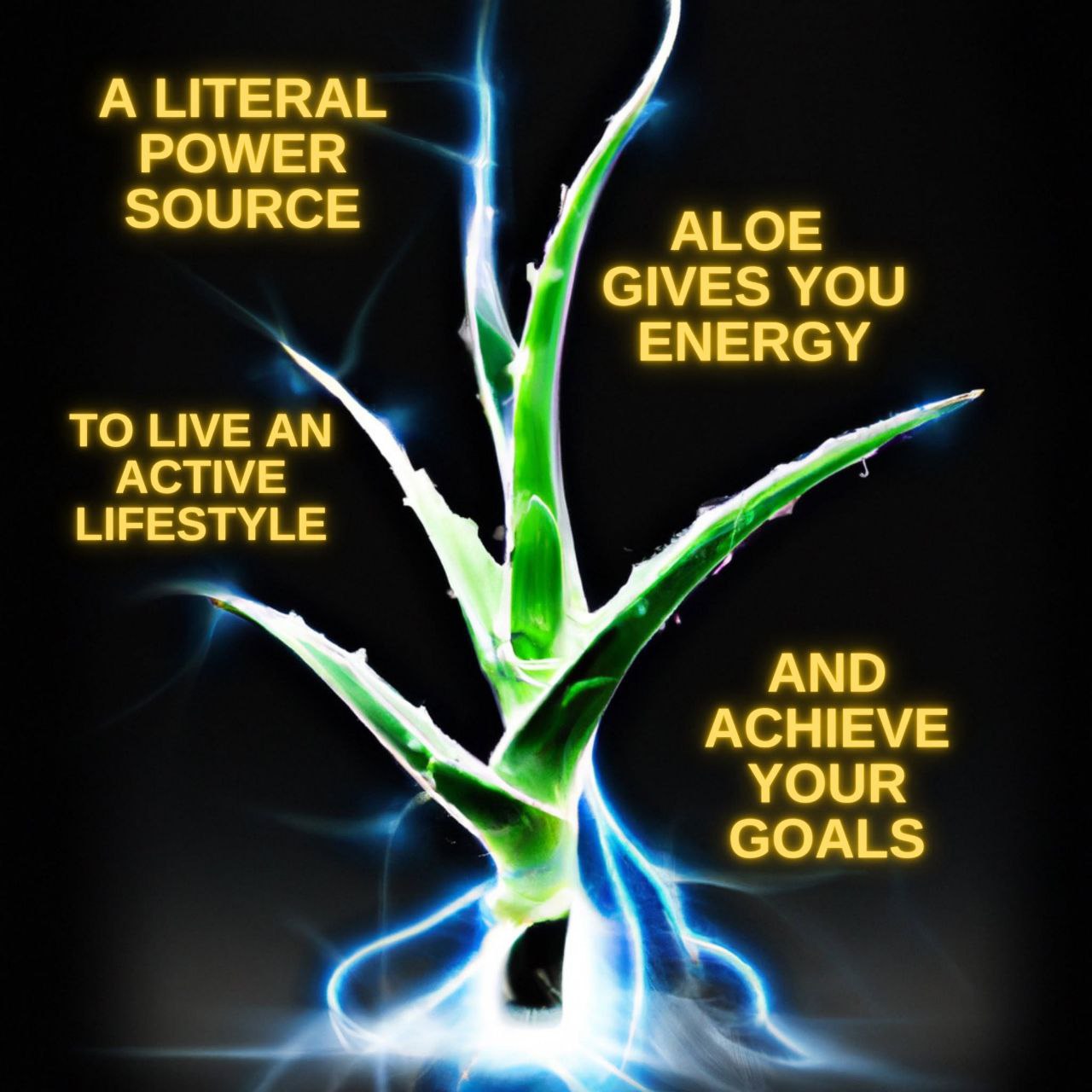 Aloe vera power source