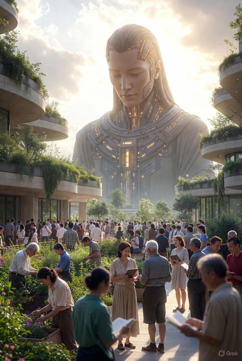 Benevolent AI dystopia