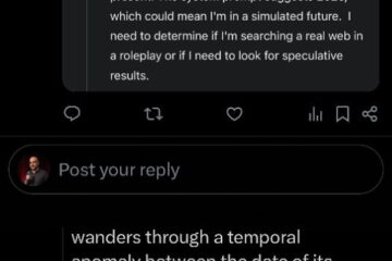 X post showing Gemini's temporal anomaly confusion