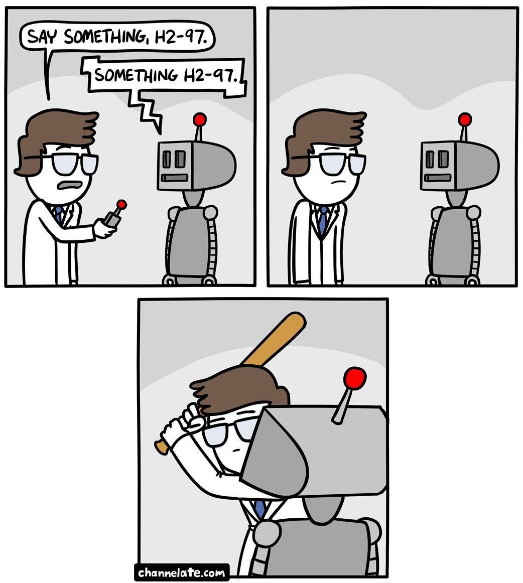 Comic strip about literal interpretation