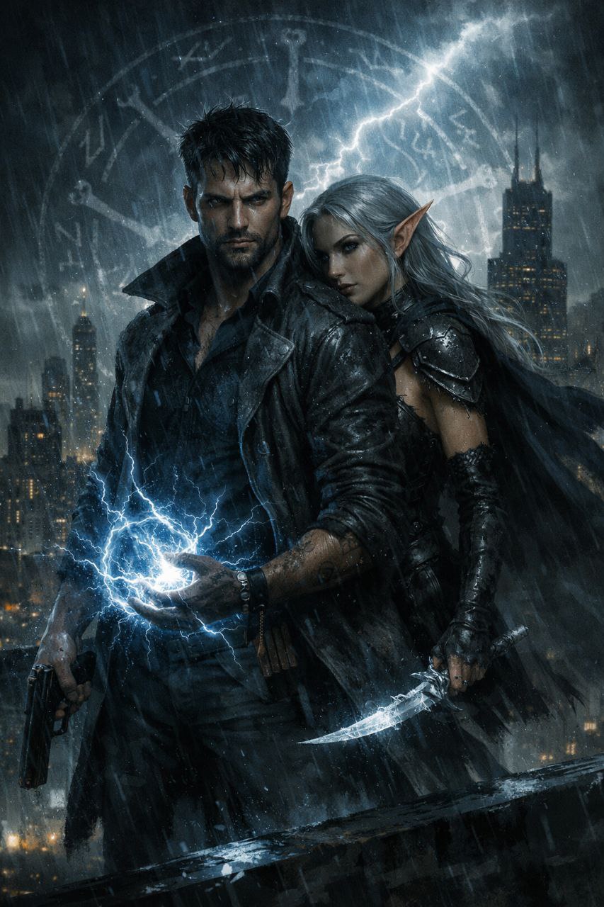 Urban fantasy scene
