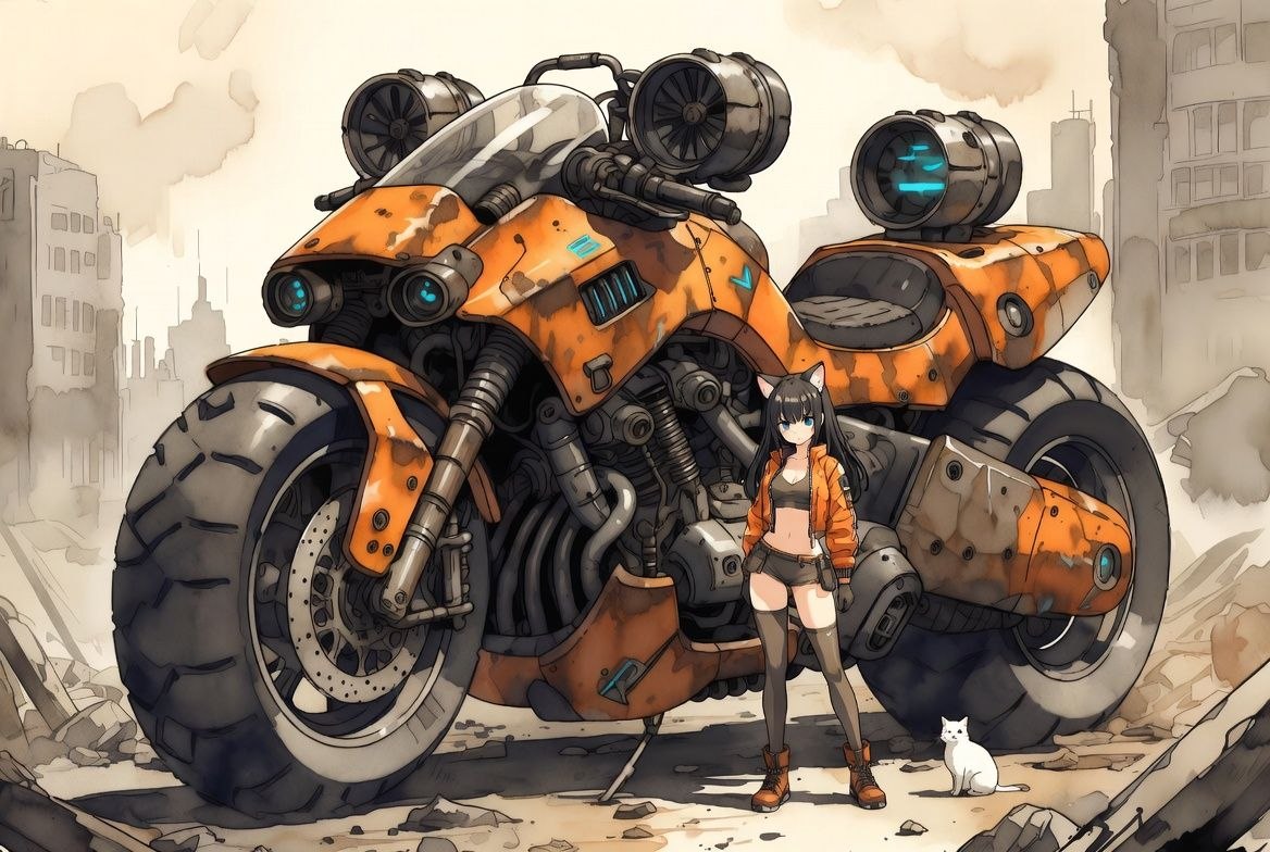Catgirl character concept