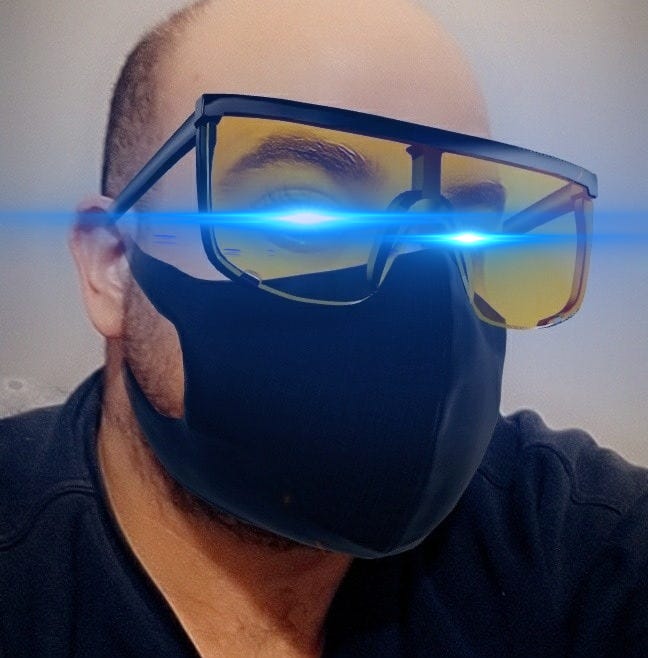 Laser eyes example