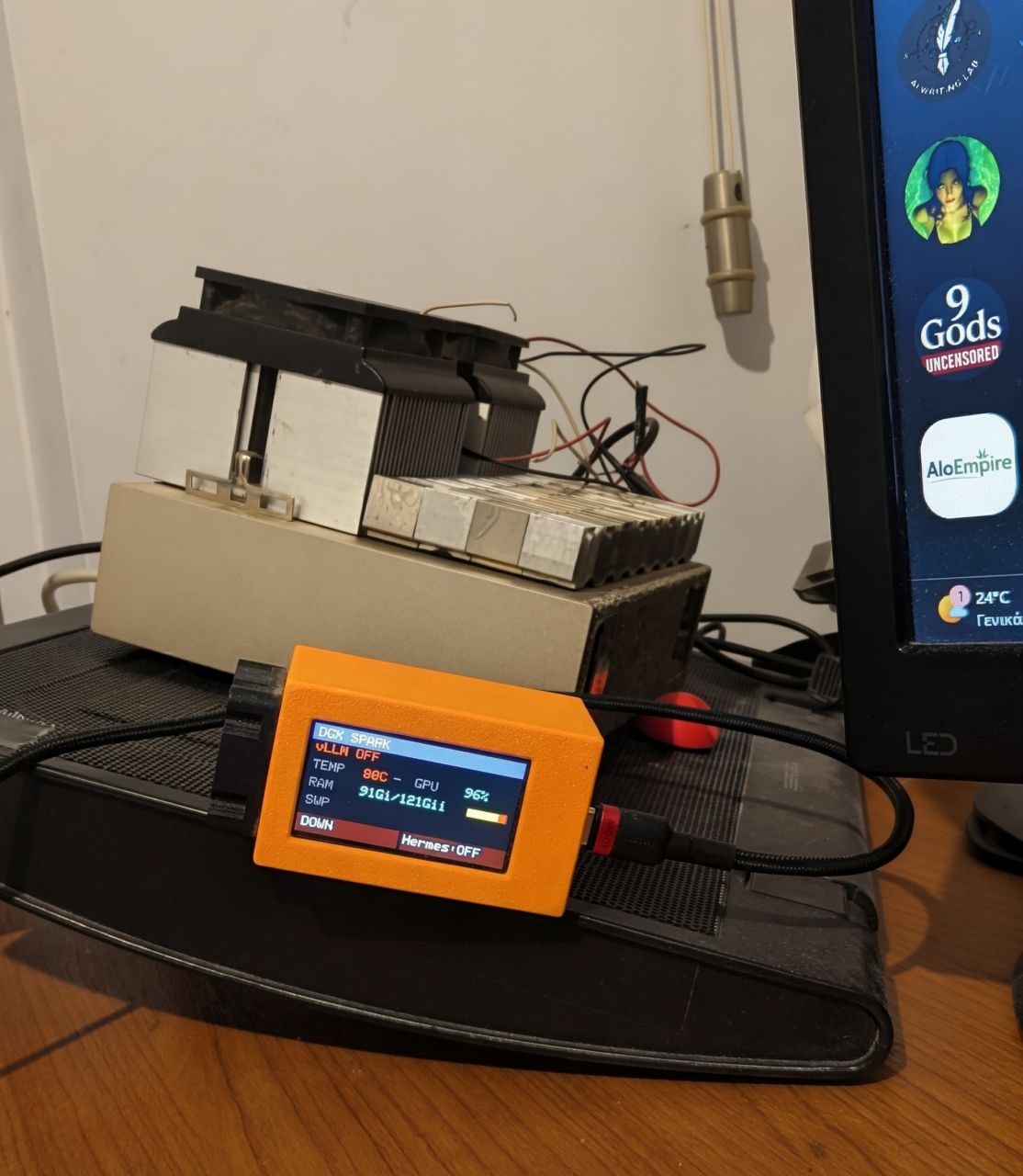 DGX Spark with OLED display
